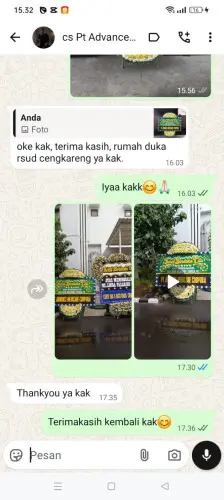 Testimonial Papan Bunga Pernikahan pajagan
