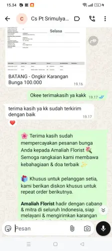 Testimonial Papan Bunga pajagan