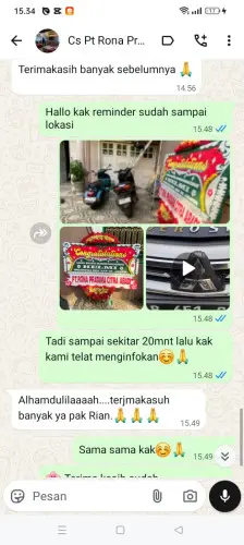 Testimonial Papan Bunga pajagan