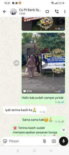 Testimonial Papan Bunga pajagan